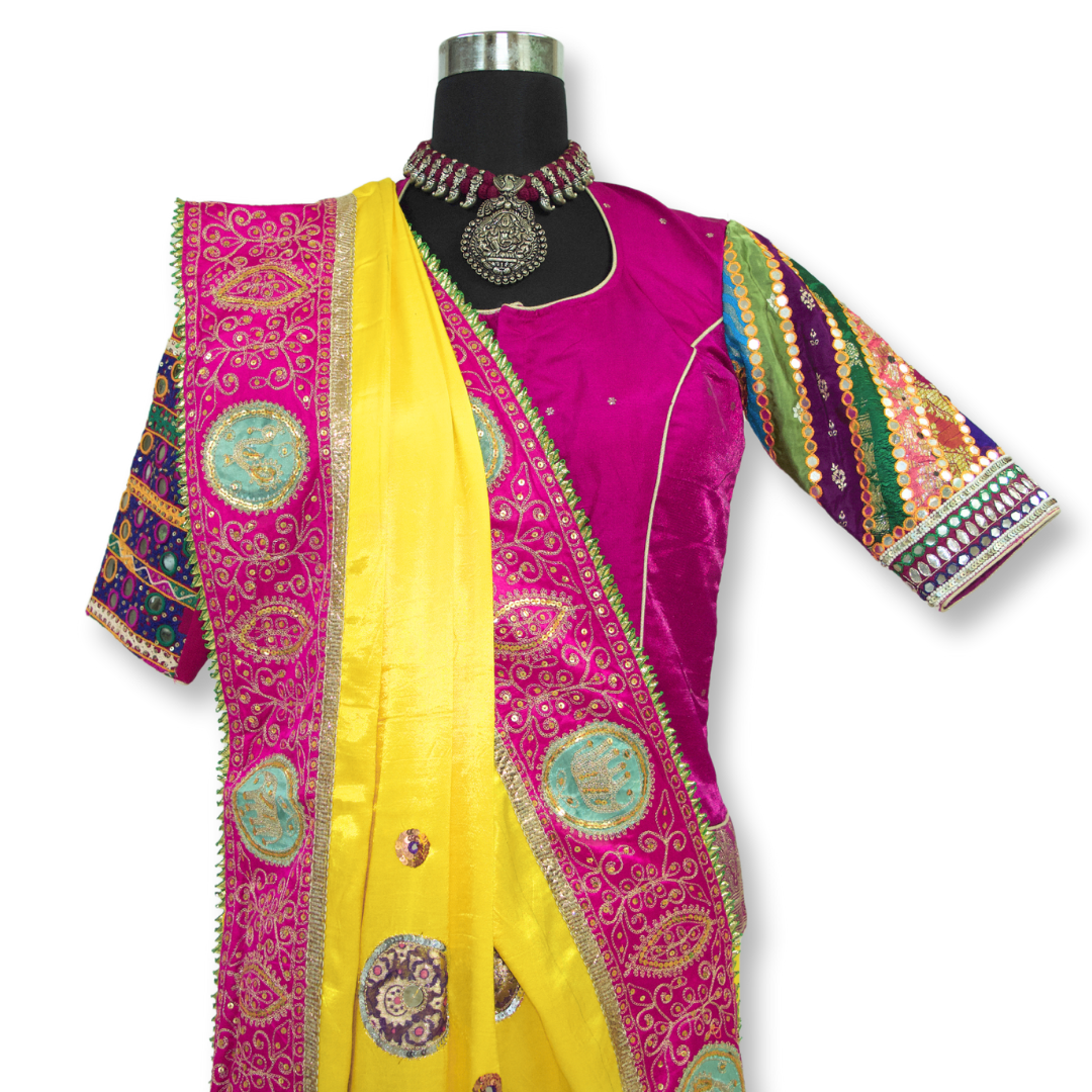 Manisha - Banarasi Kutchi Aari Work Saree