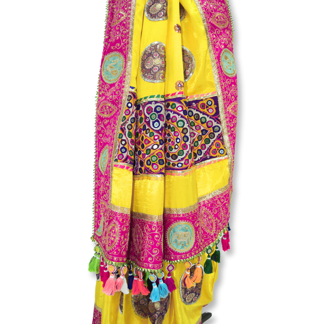 Manisha - Banarasi Kutchi Aari Work Saree