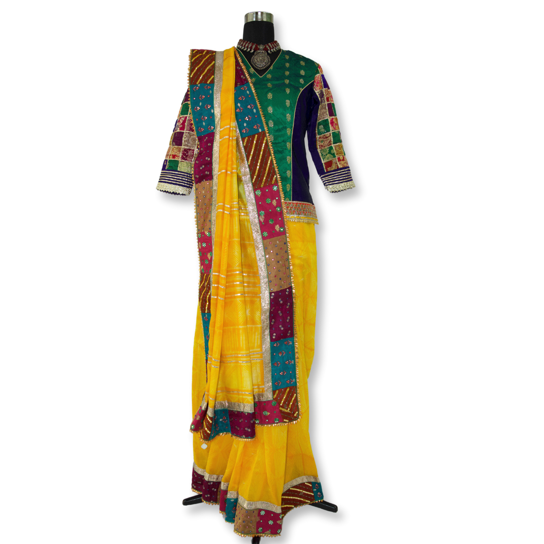Heenal - Shibori Banarasi Saree (only saree available)