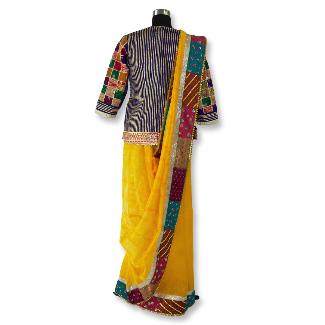 Heenal - Shibori Banarasi Saree (only saree available)