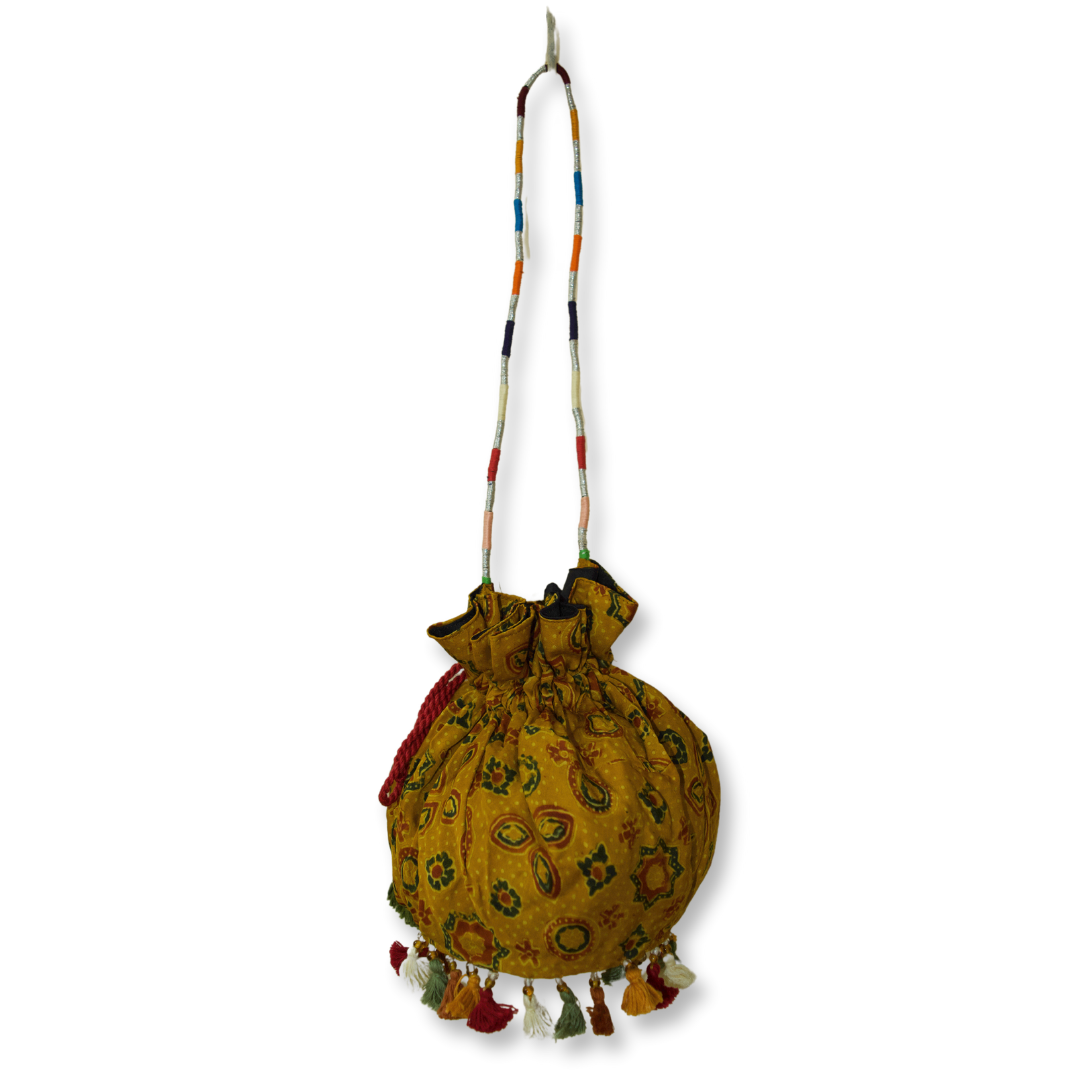 Paanchi - Ajarakh Potli Bag