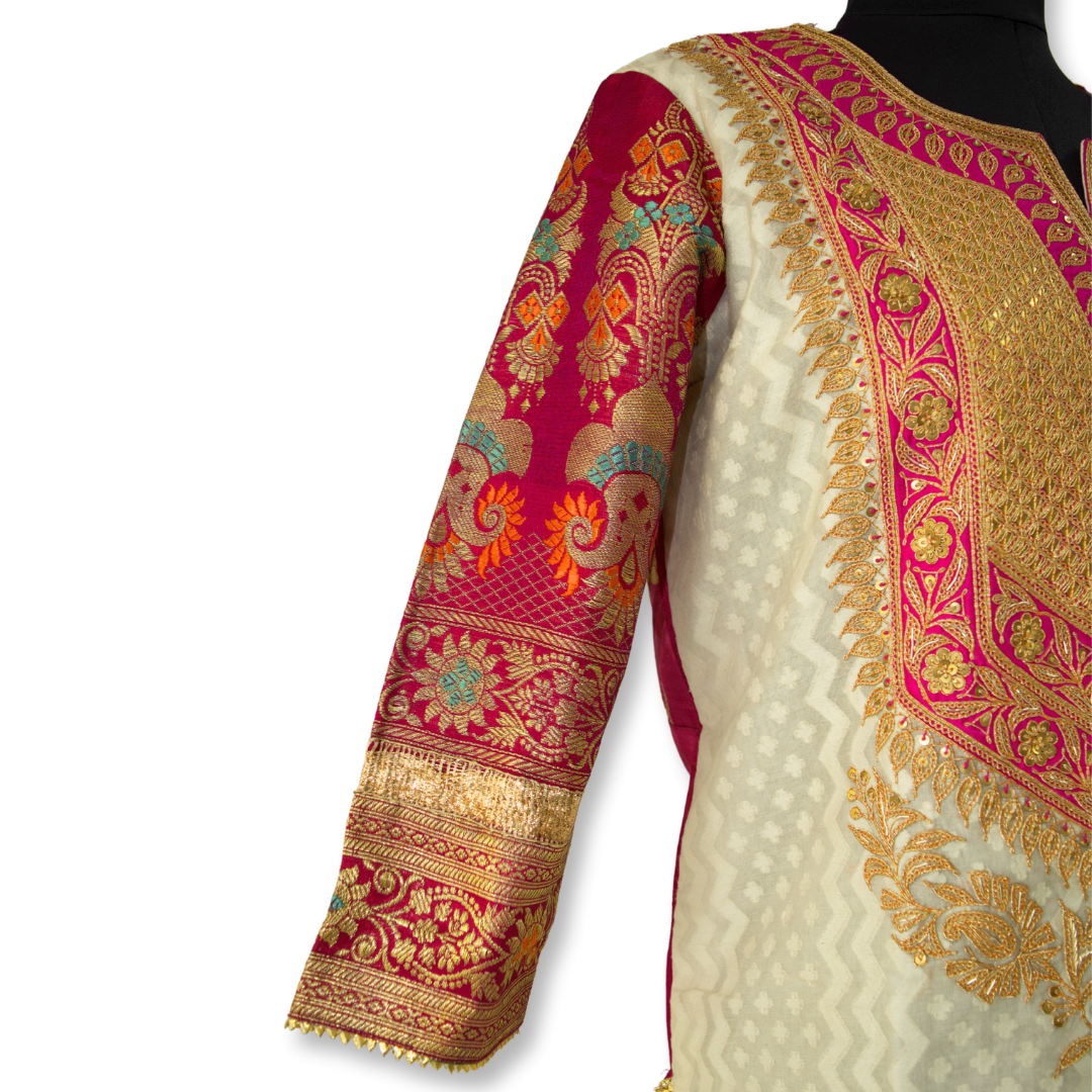 Sujata - Marodi with Kutchi Work Kurta Set