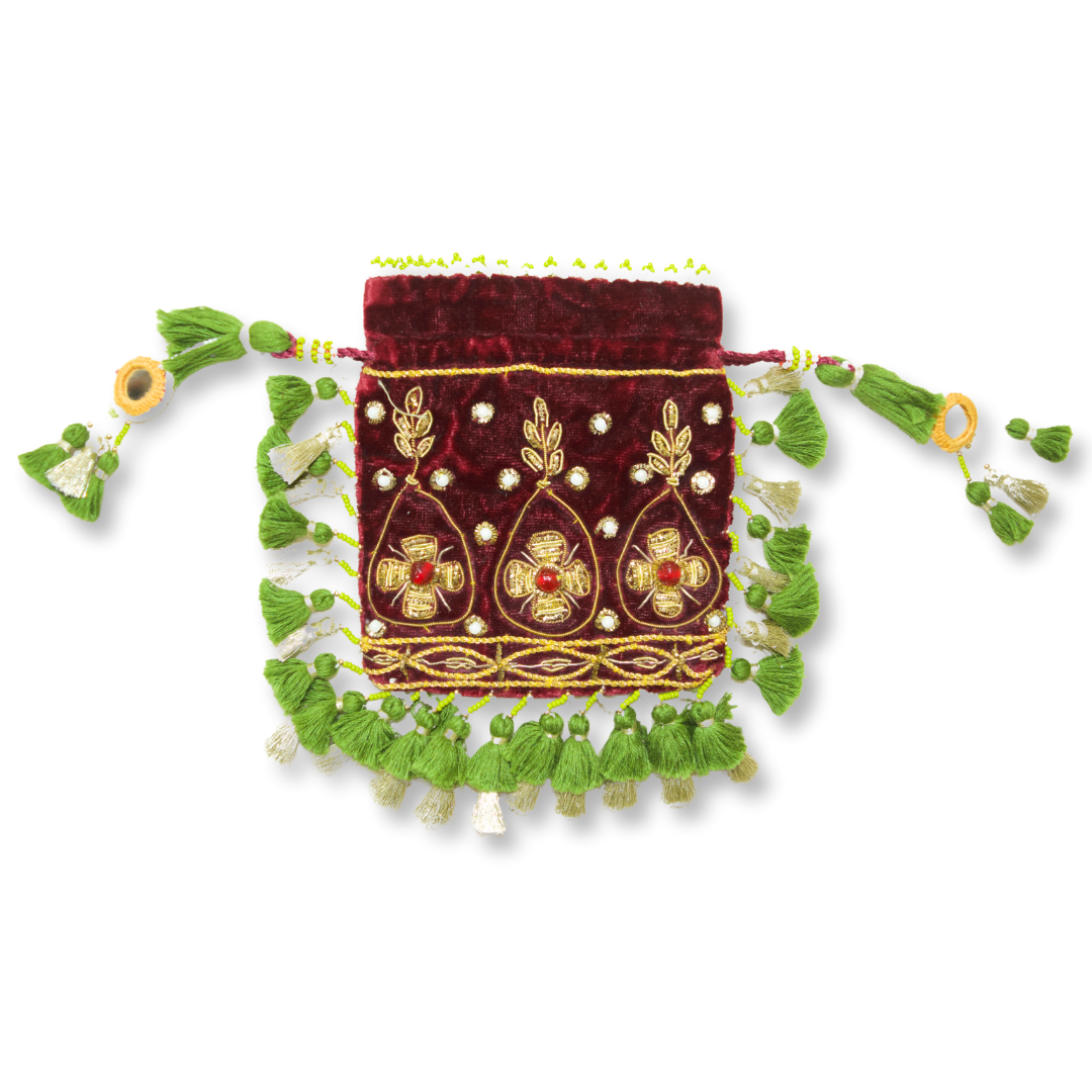 Maya - Zardozi work potli bag