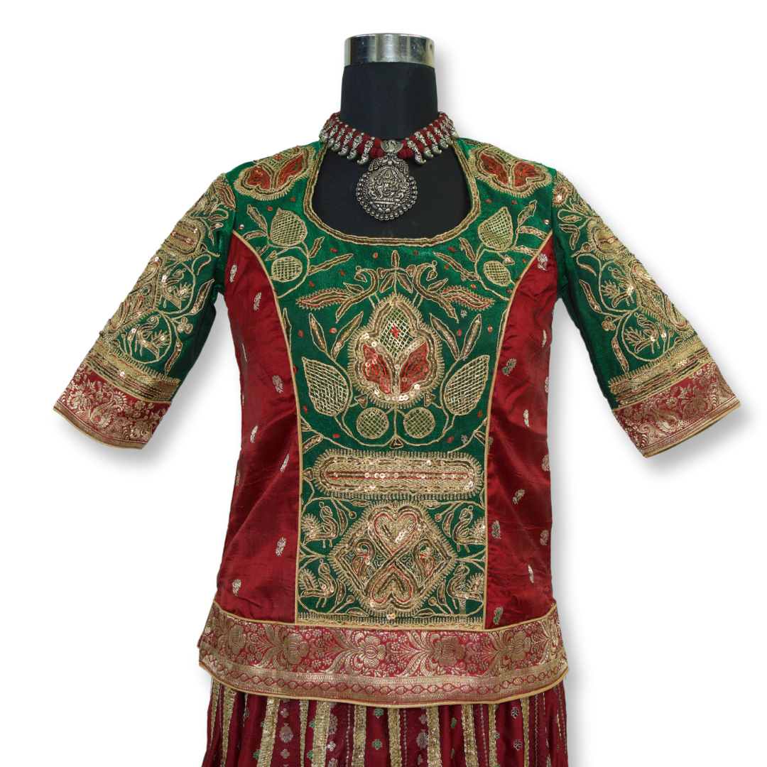 Sandhya - Marodi work banarasi blouse