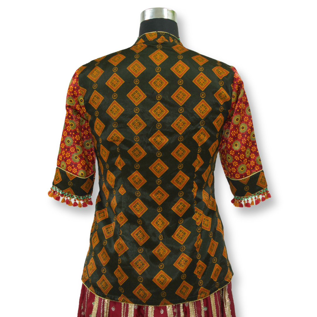 Kruti - Gaji silk long blouse