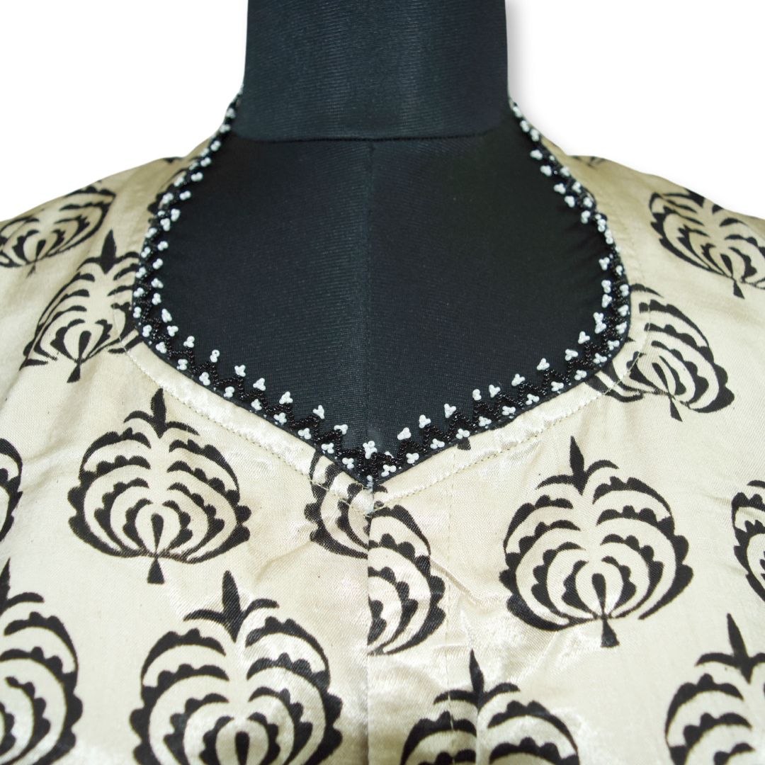 Ishanvi - Ajarakh Silk Long Blouse