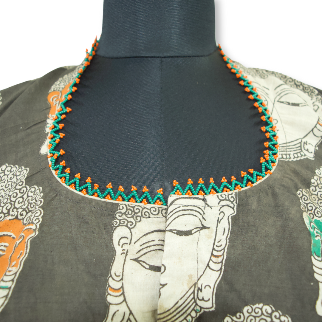 Jalpa - Ajarakh Cotton and Kalamkari Long Blouse