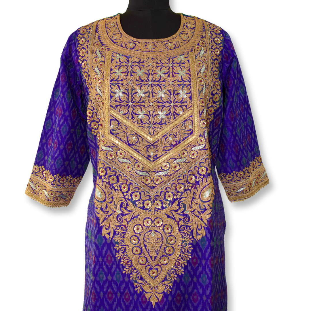 Radha - Marodi with Bandhani Kurta Set