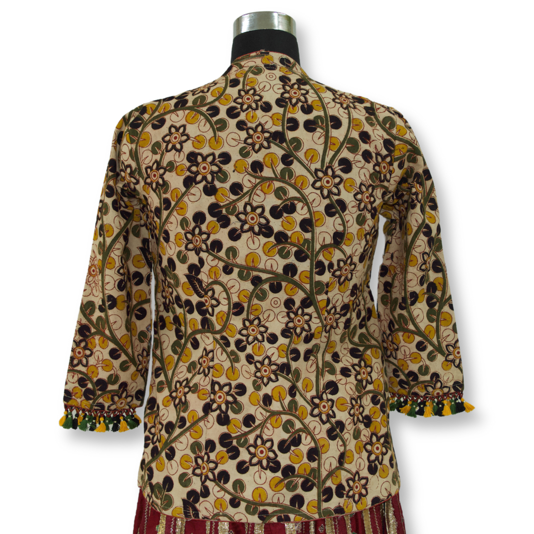 Kajal - Kalamkari cotton long blouse