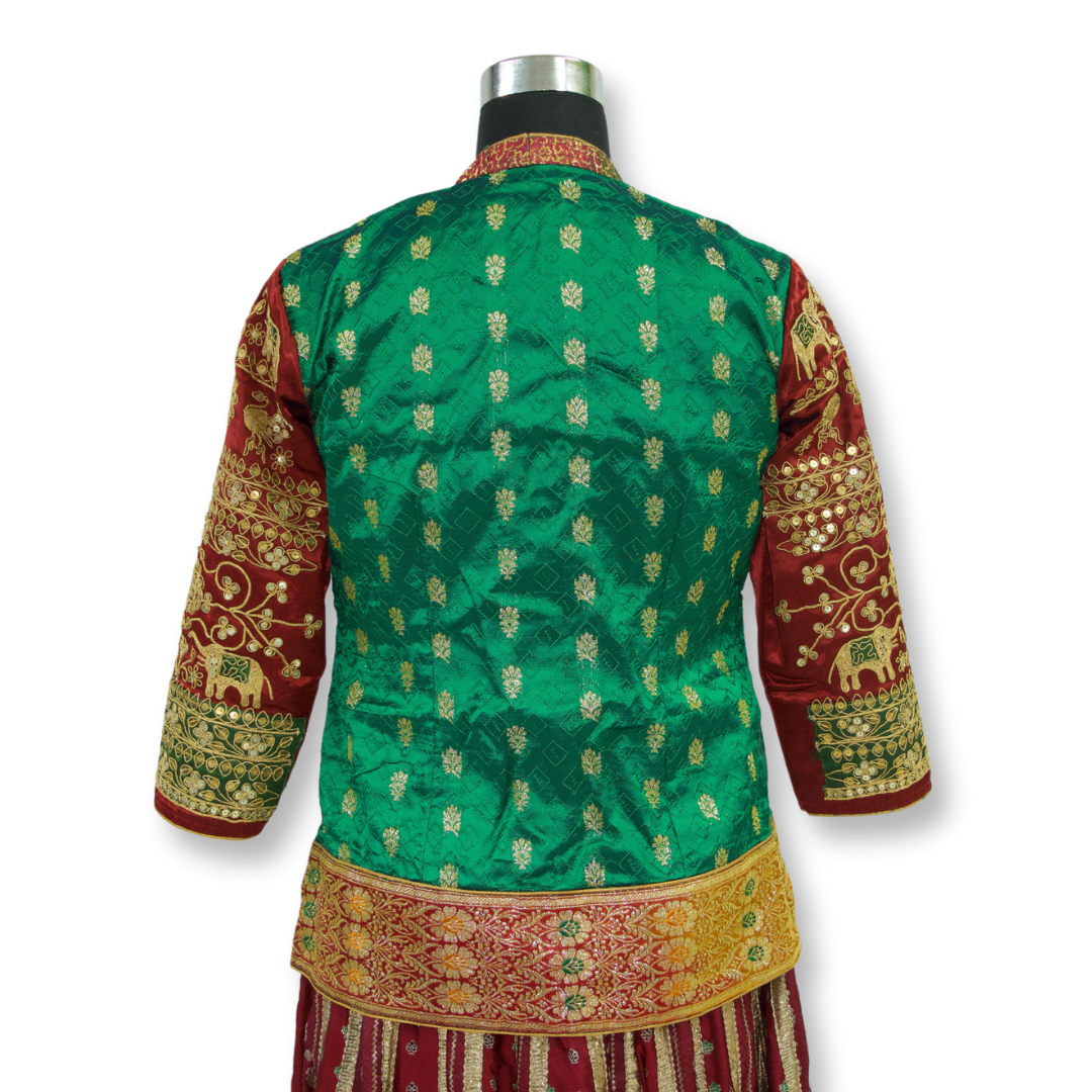Krupa - Marodi work banarasi blouse