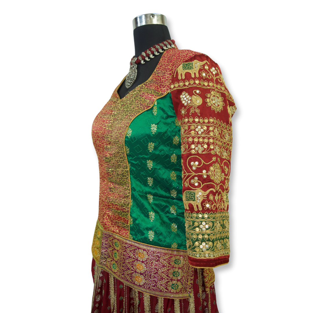 Krupa - Marodi work banarasi blouse