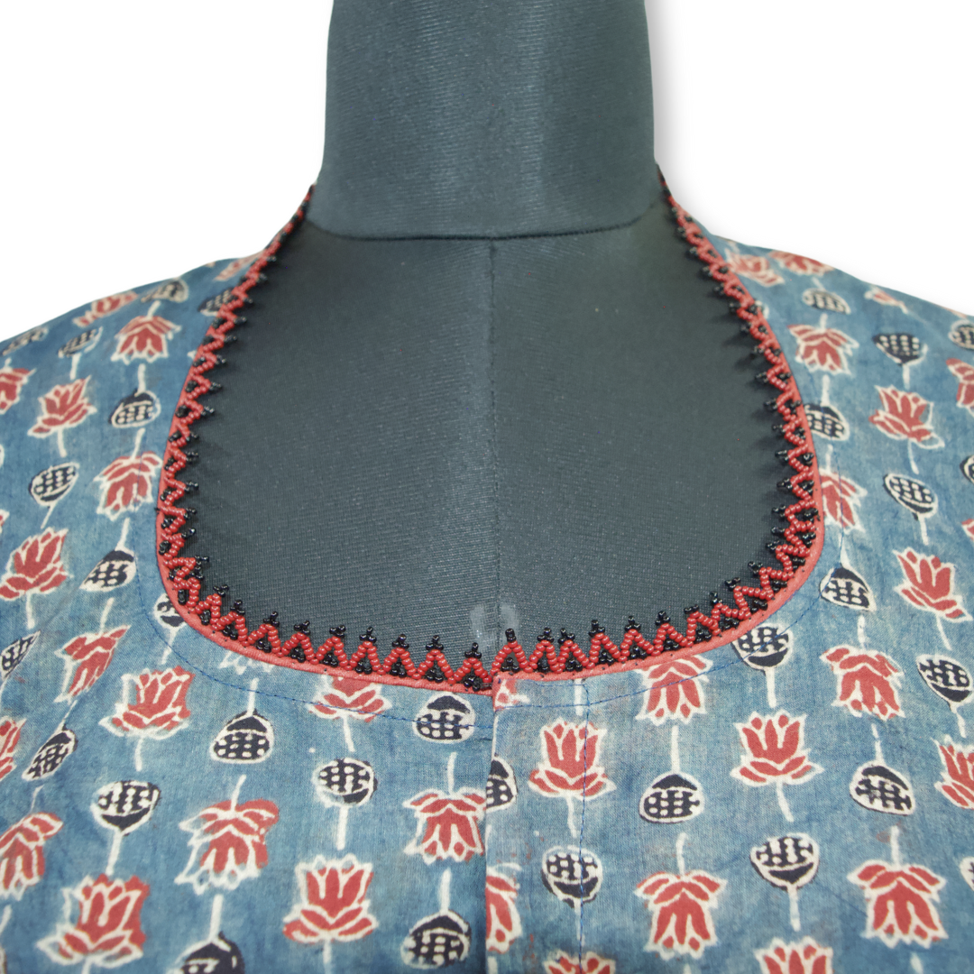 Lakshmi - Ajarakh Cotton long Blouse