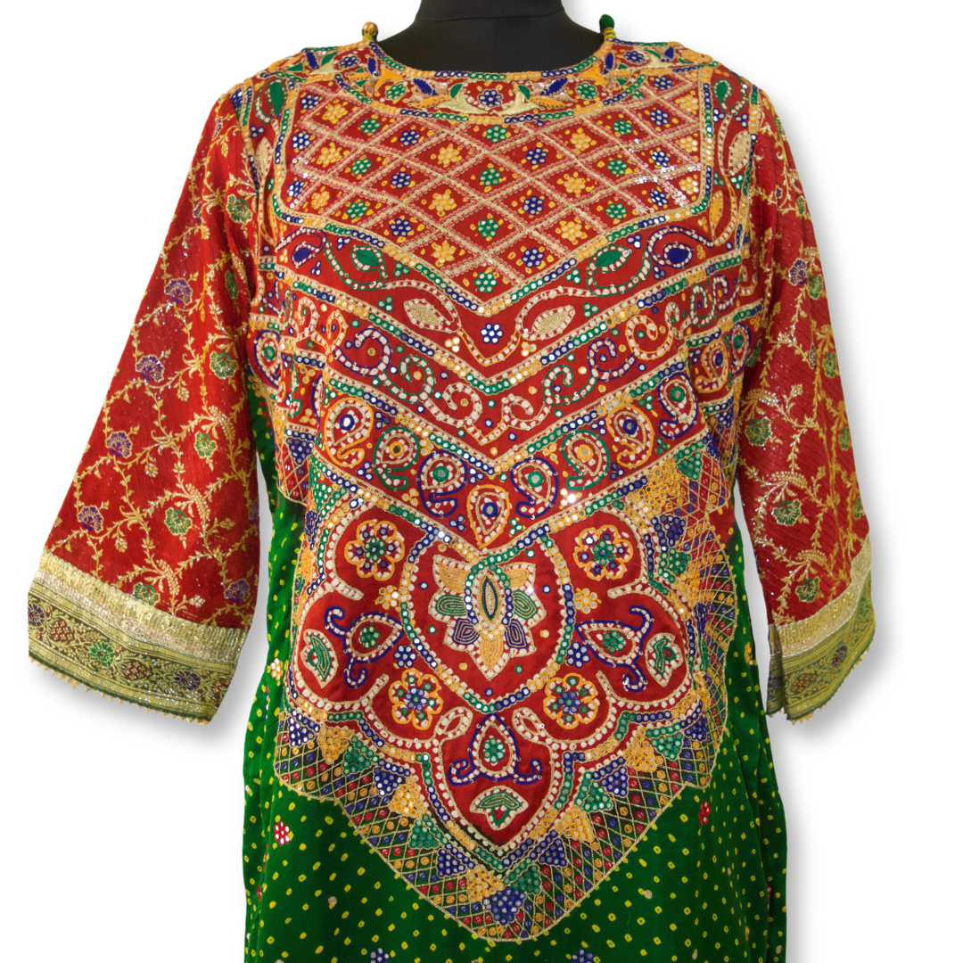 Prem - Bandhej Aabhli work with Banarasi Kurta Set