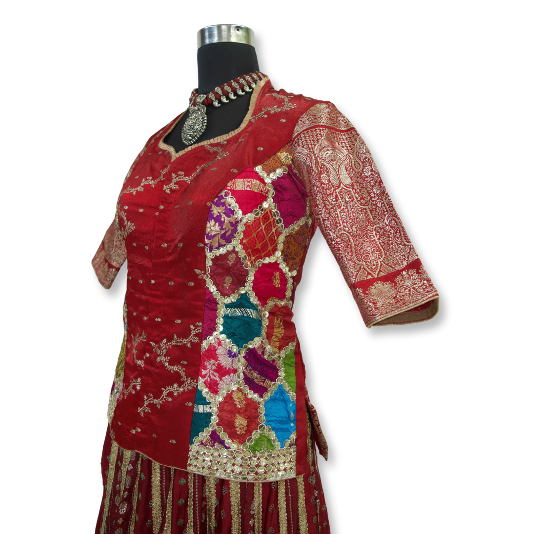 Shehnaz - Banarasi long blouse