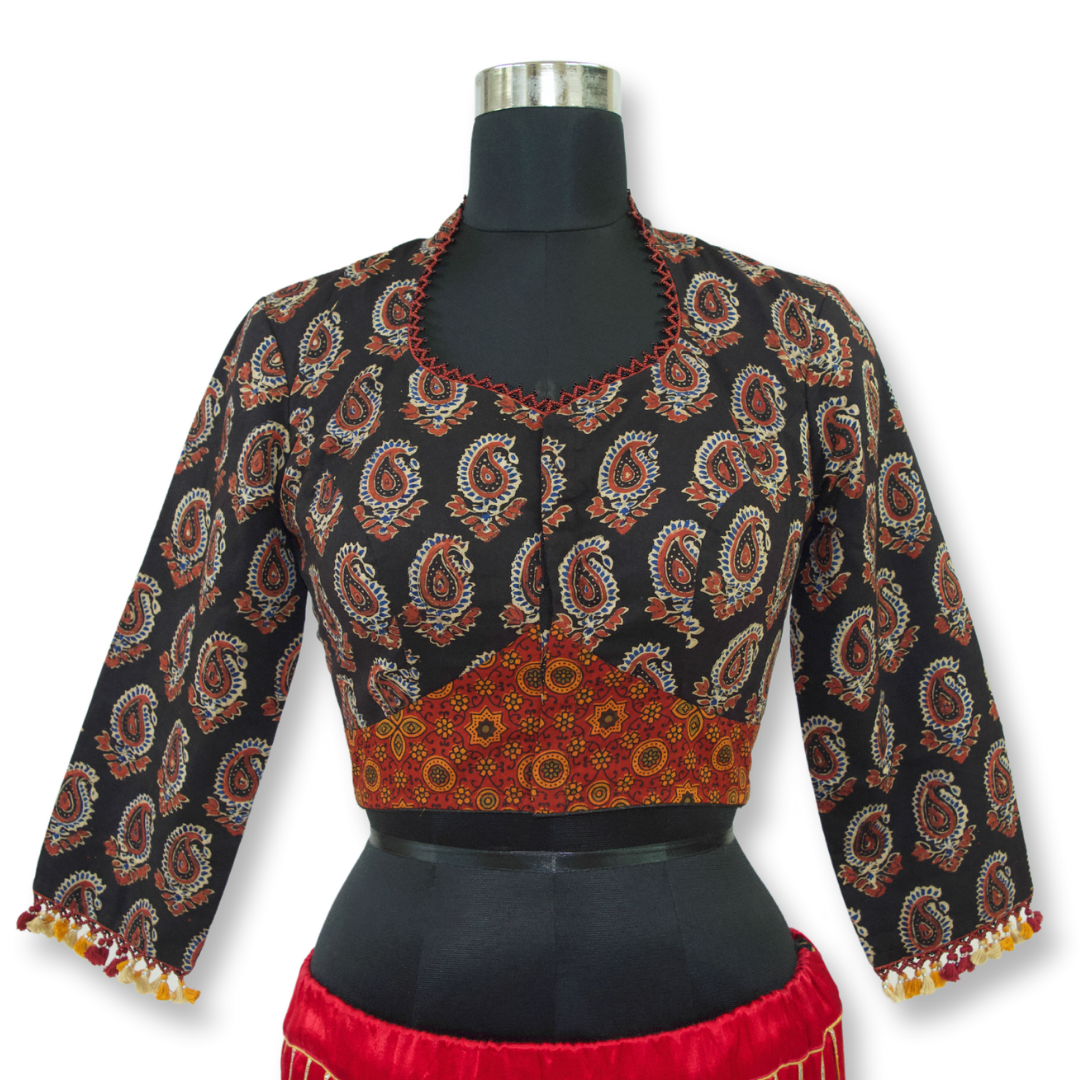 Urmi - Ajarakh Cotton Short Blouse