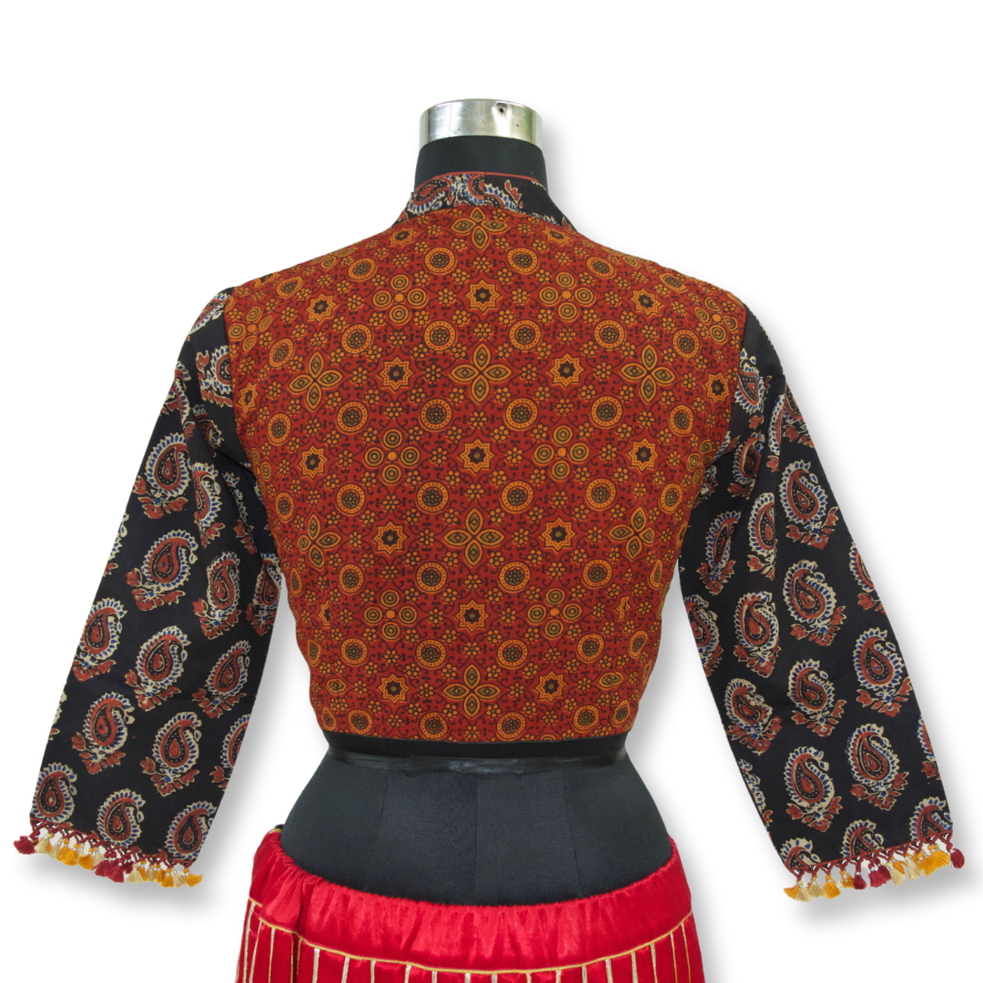 Urmi - Ajarakh Cotton Short Blouse