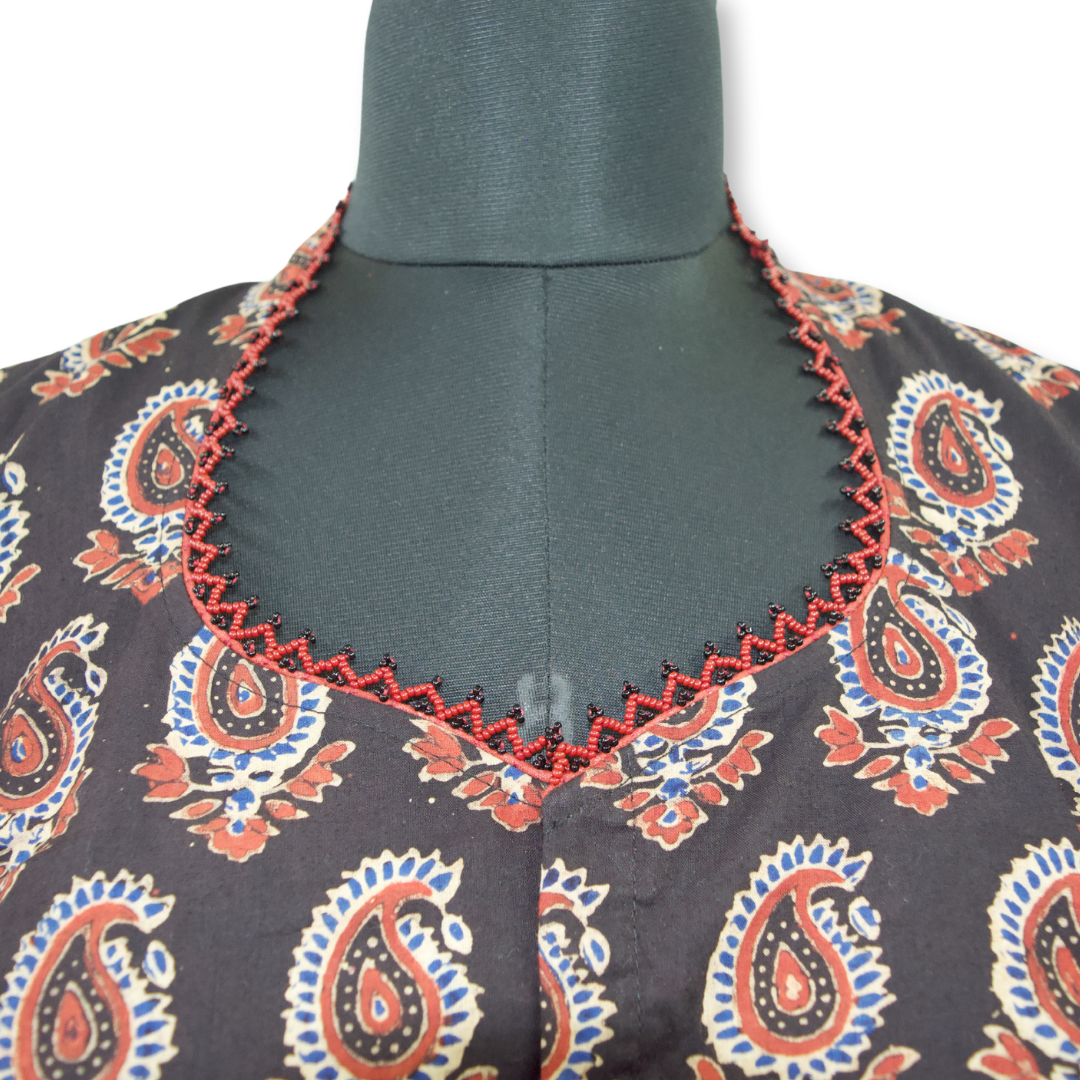 Urmi - Ajarakh Cotton Short Blouse
