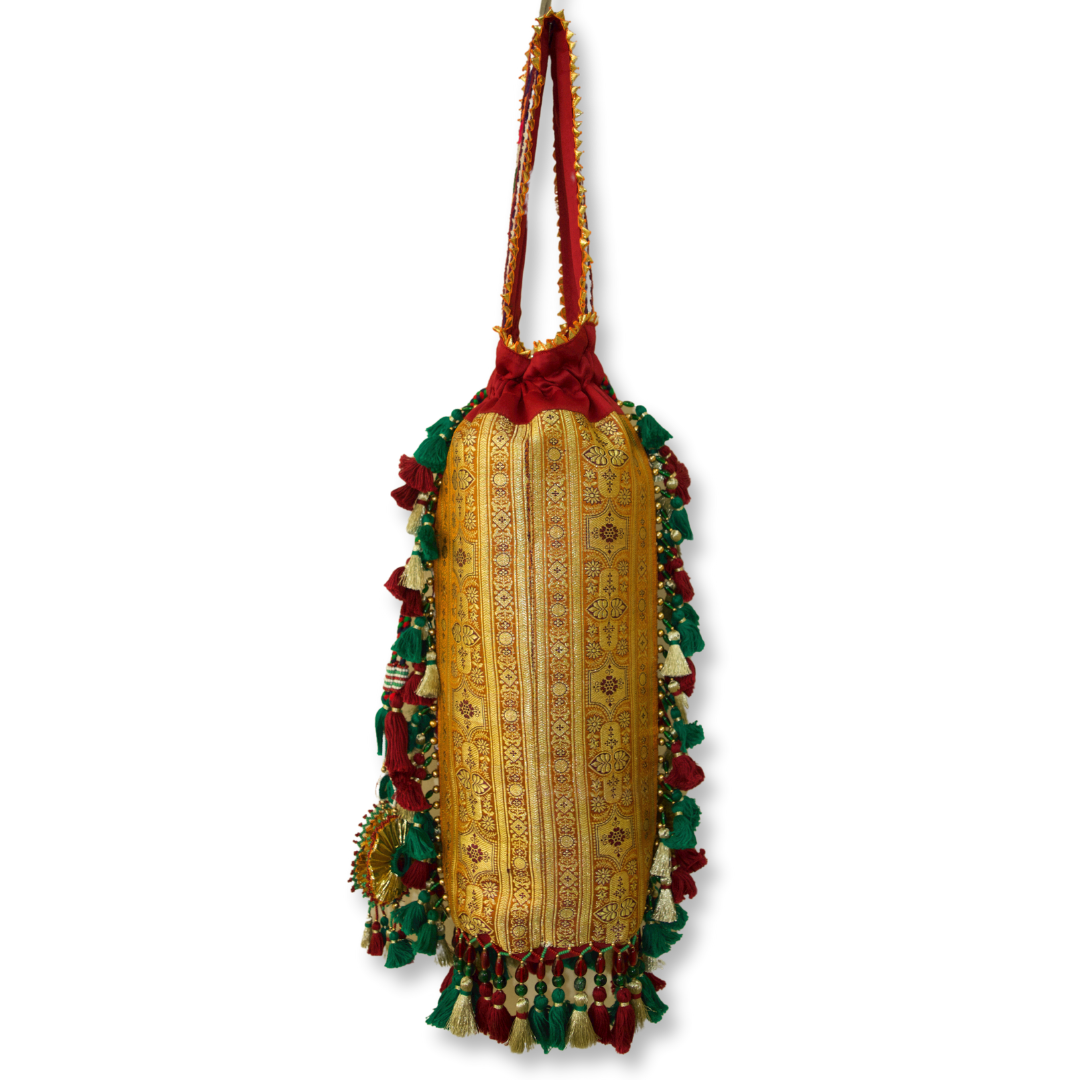 Kamla - Banarasi patch work potli bag