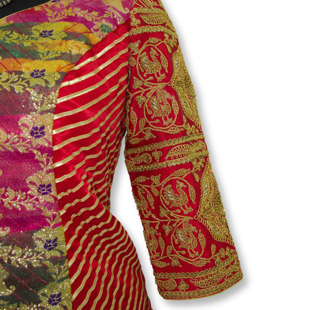Gauri - Marodi work banarasi blouse