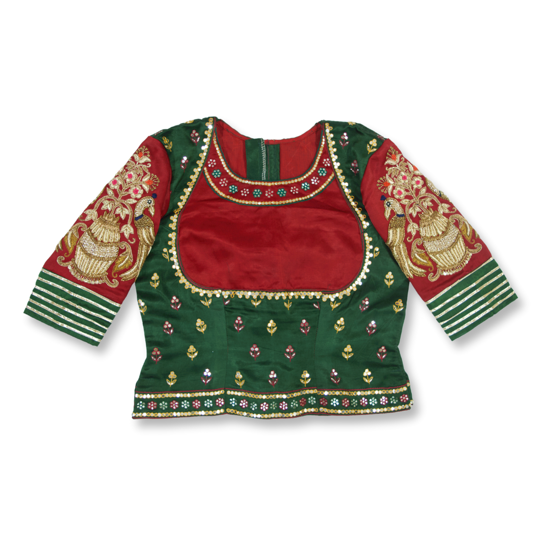Krisha - Zardosi with mirror work blouse