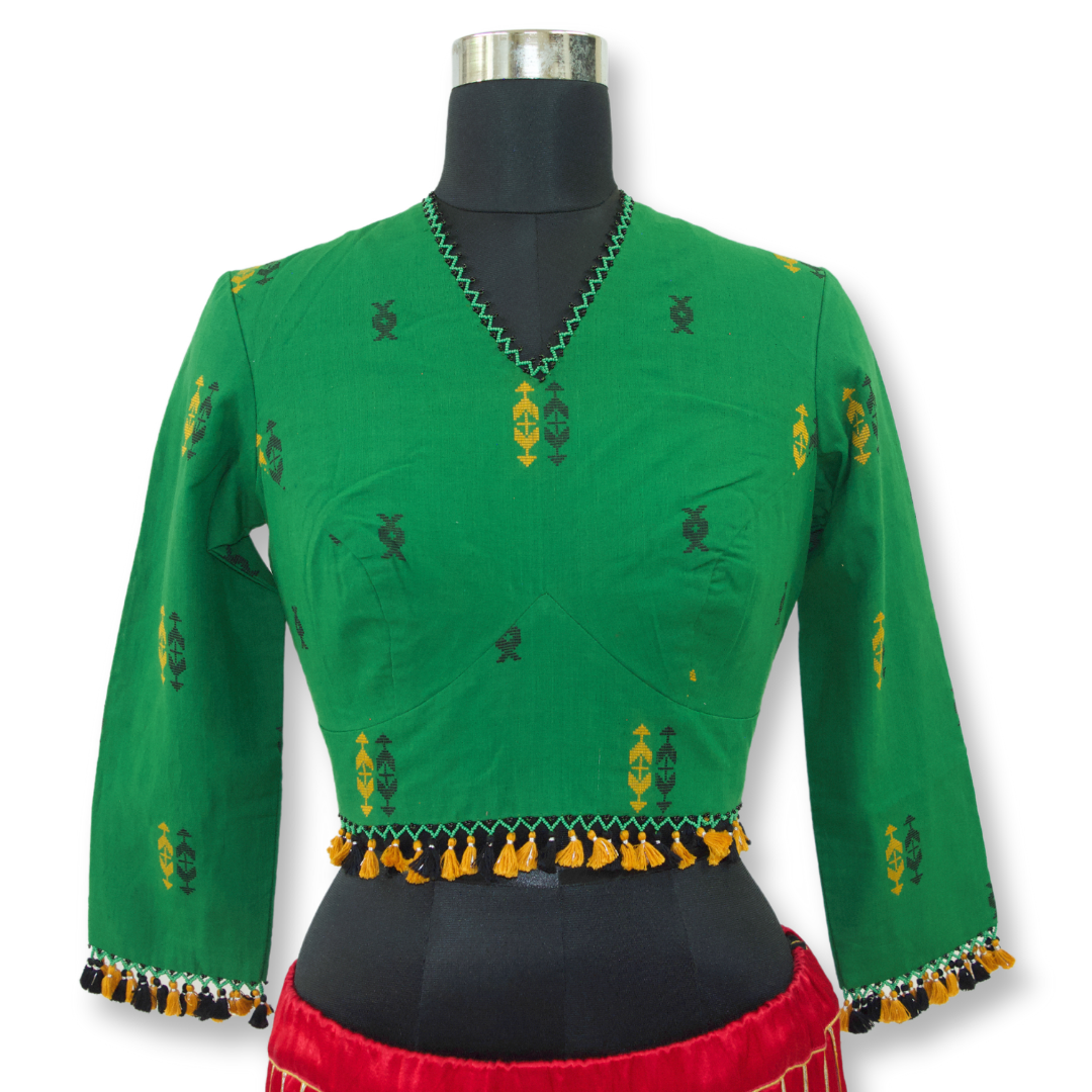 Yashvi - Khadi Cotton Short Blouse