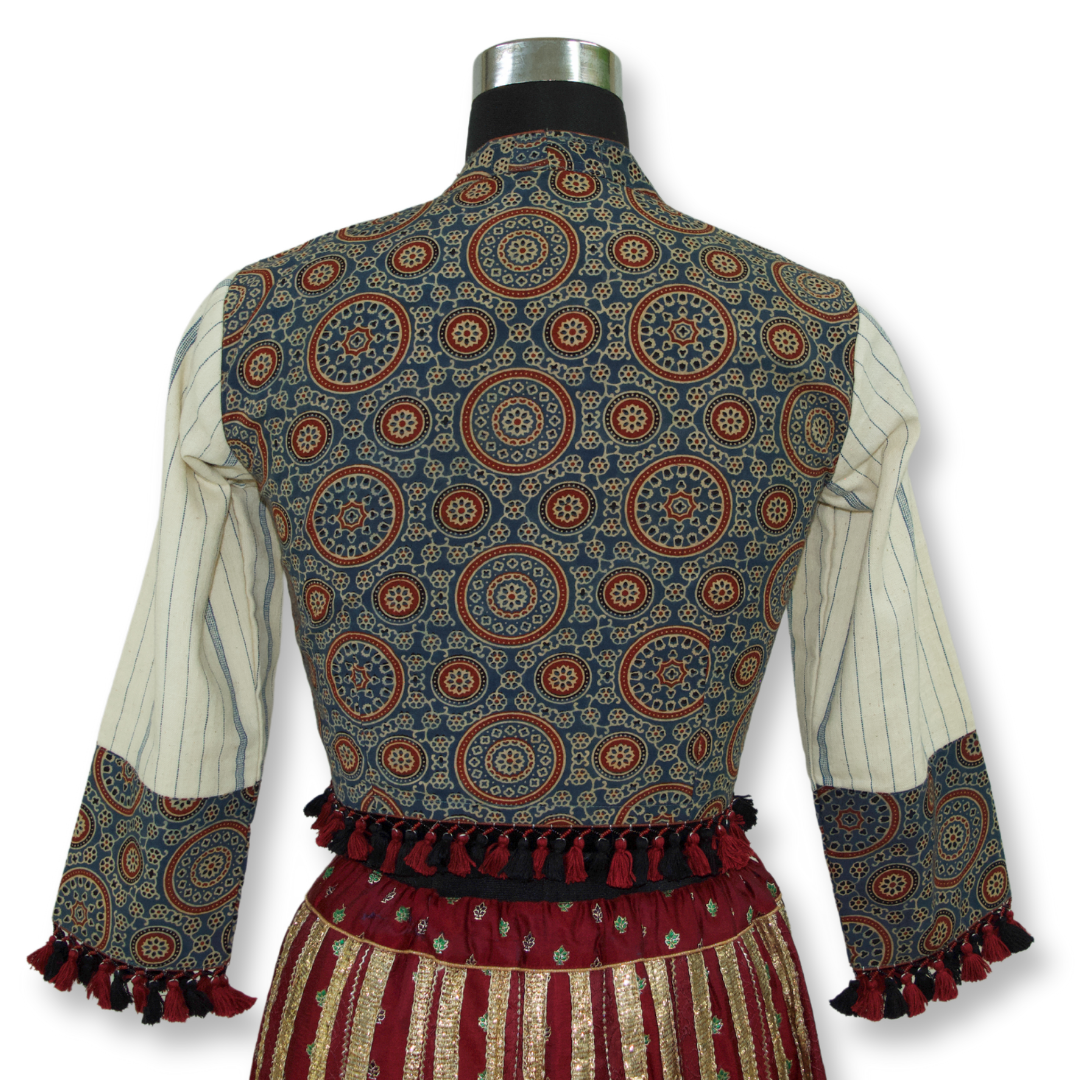 Jeeni - Ajarakh kala cotton blouse