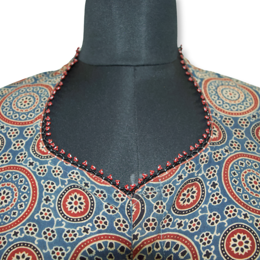 Jeeni - Ajarakh kala cotton blouse