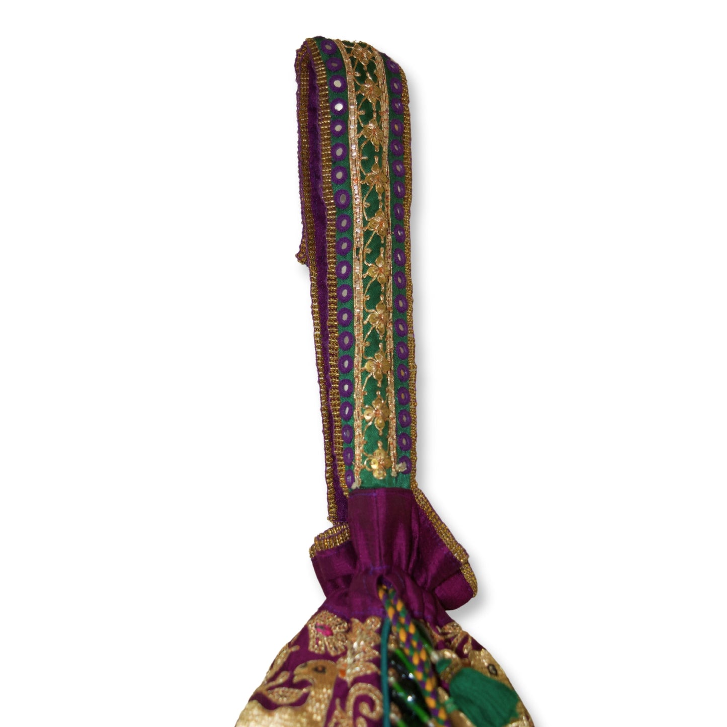 Toral - Copper zari work potli bag