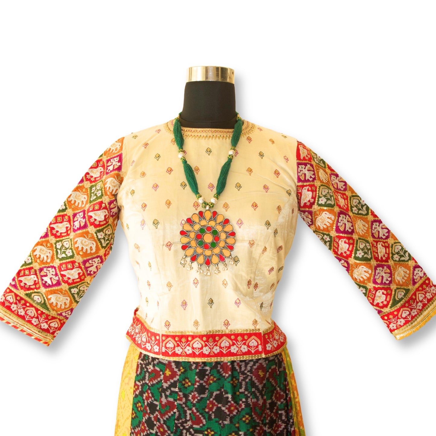 Durga - Real Zari Applique Work Blouse