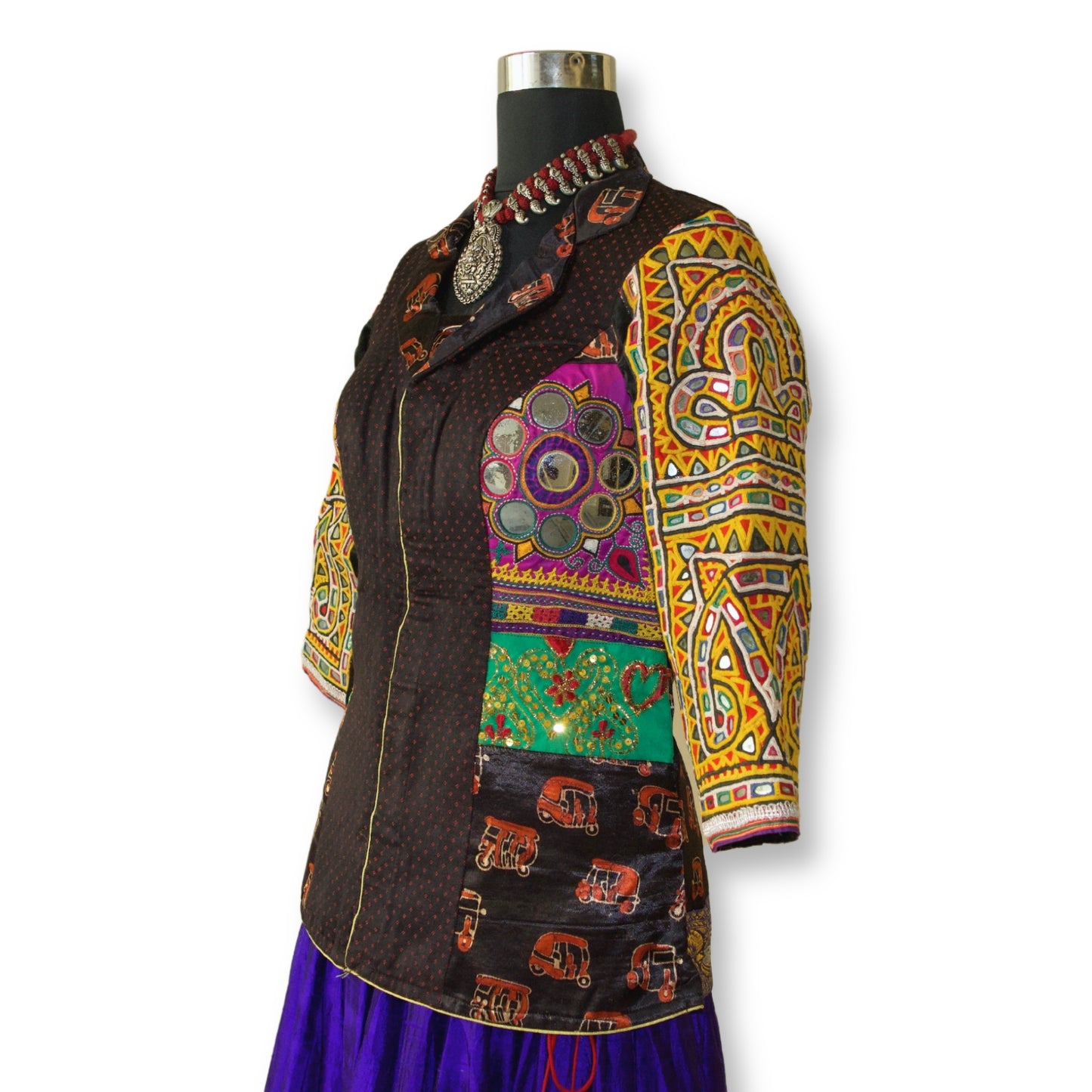 Kumari - Jacket collared kutchi blouse