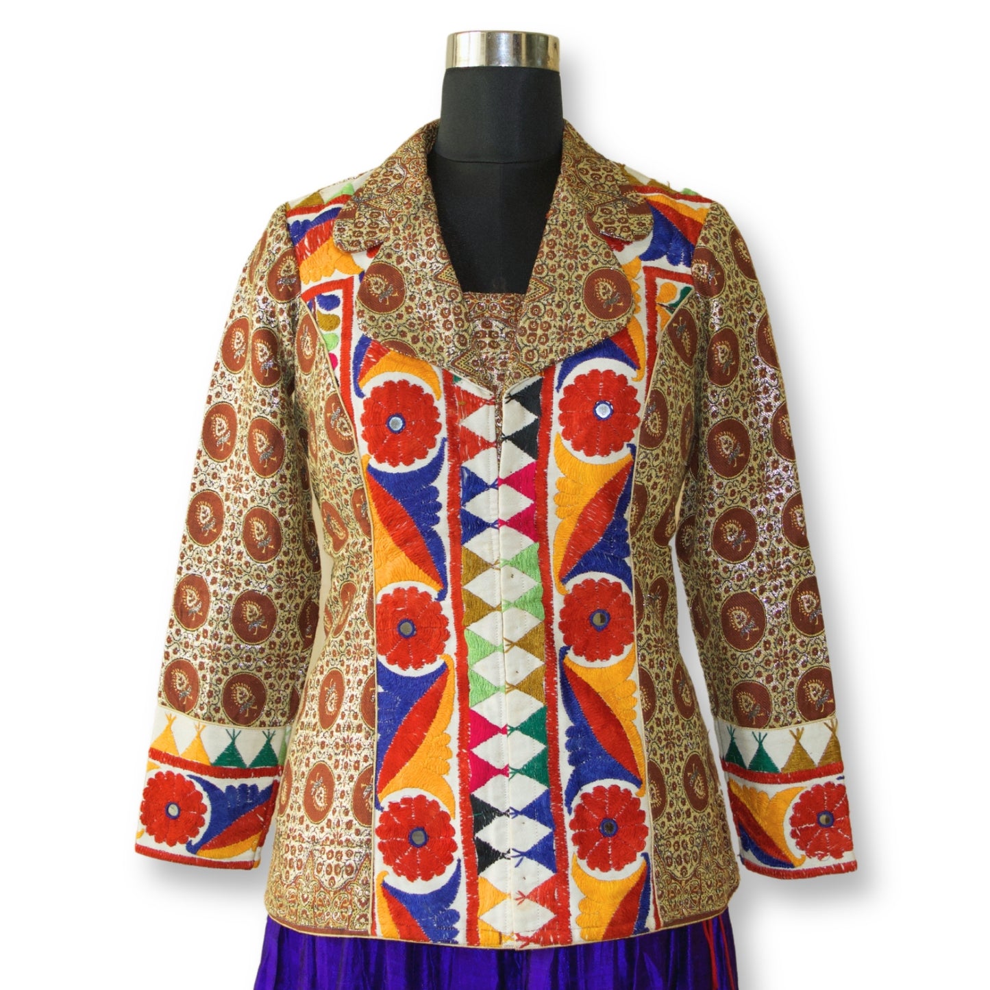 Leelavanti - Woollen kutchi long blouse
