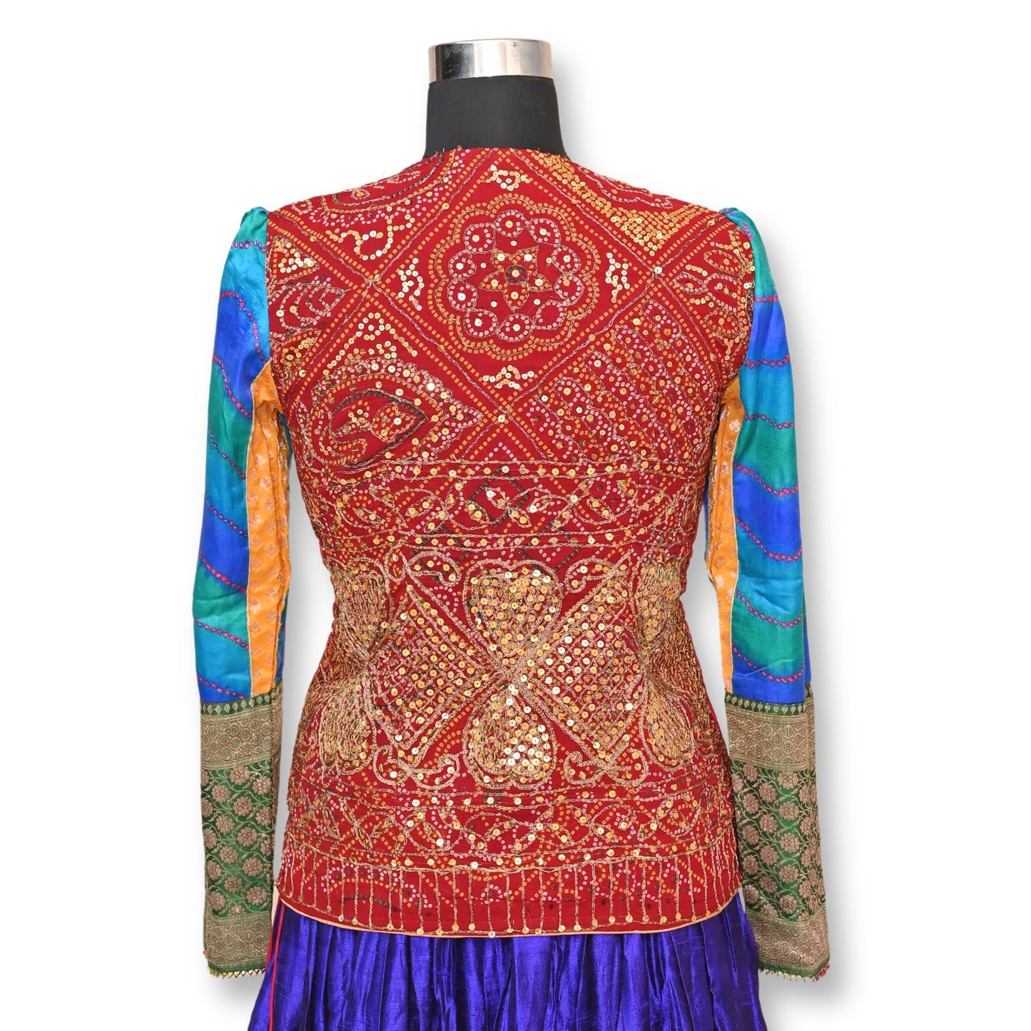 Shree - Bandhej zari work blouse