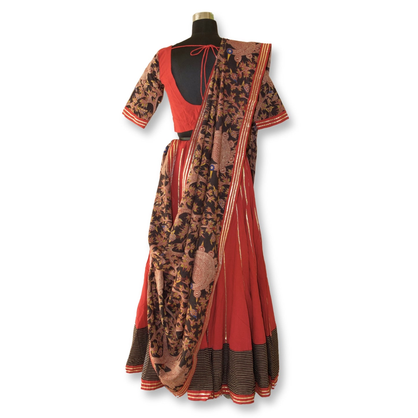 Vaishnavi - Ajarakh cotton lehenga