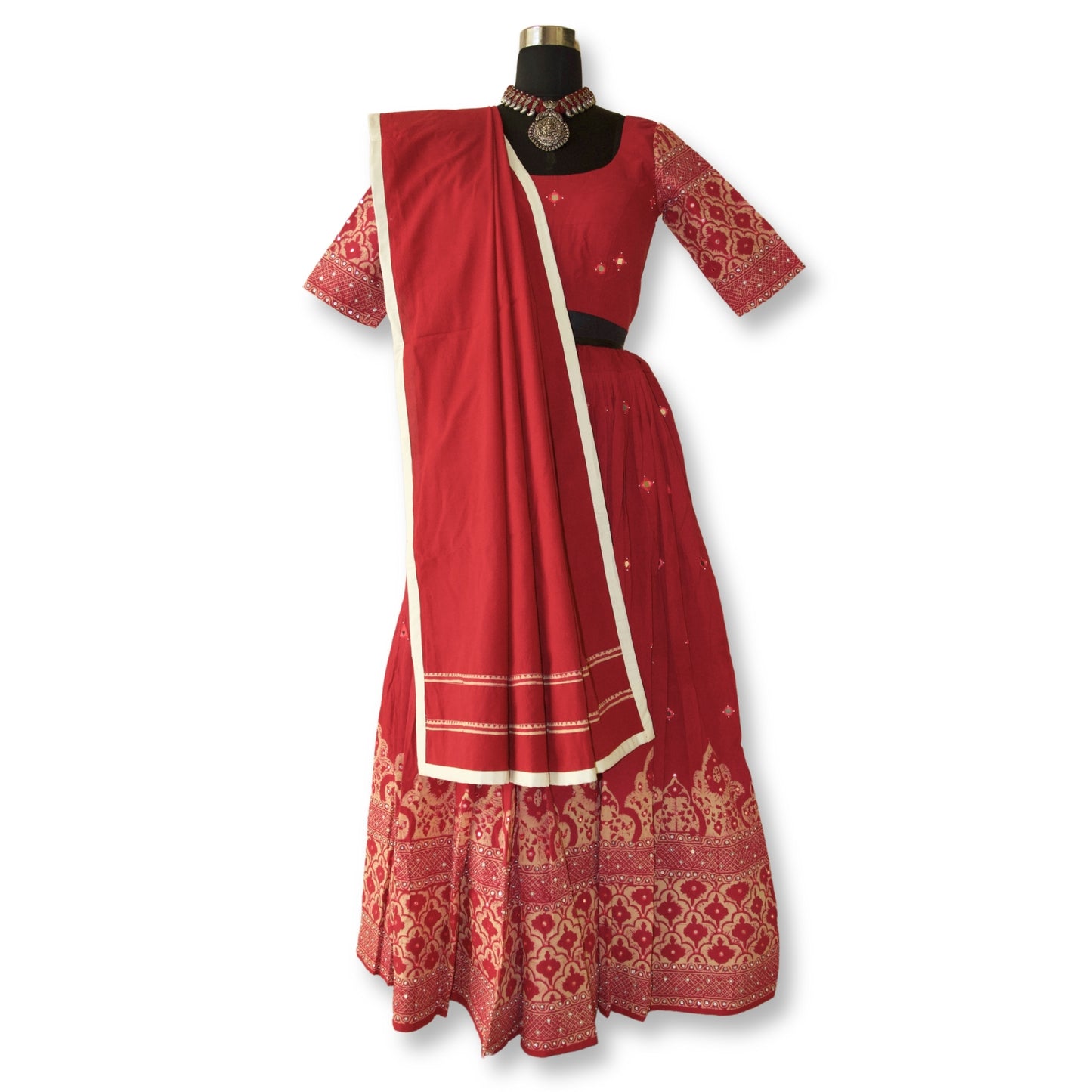 Bharti - Ajarakh cotton lehenga