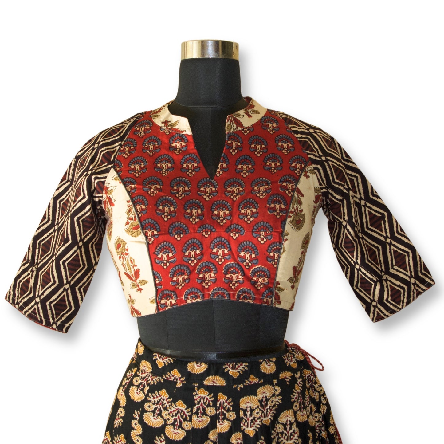 Valli - Ajarakh cotton lehenga