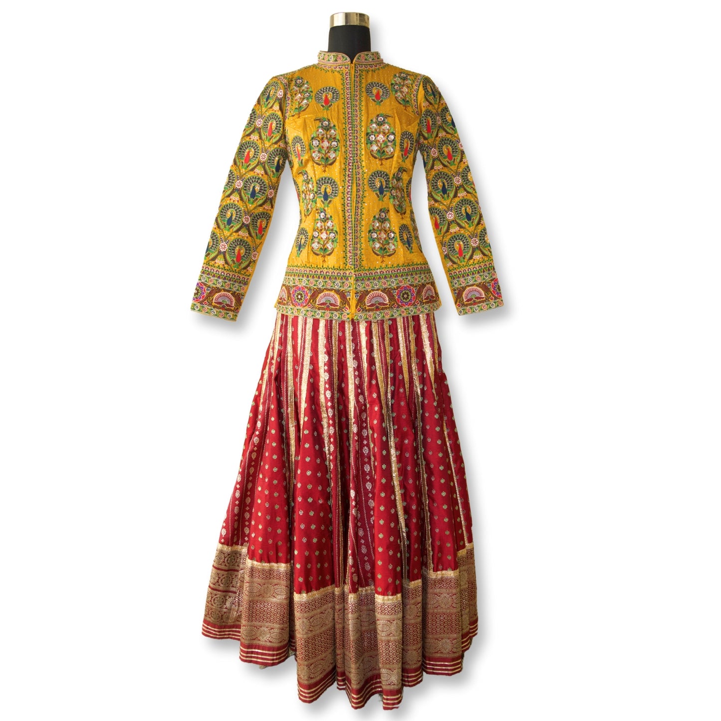 Anuradha - Banarasi with Ektar Aari Lehenga