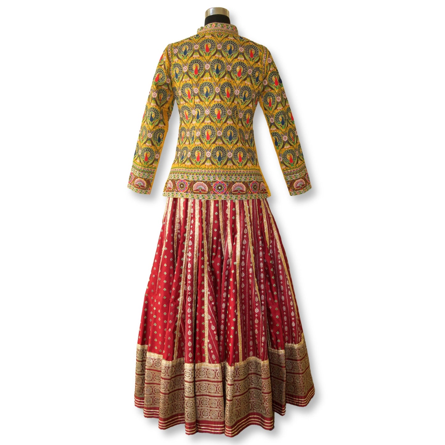 Anuradha - Banarasi with Ektar Aari Lehenga