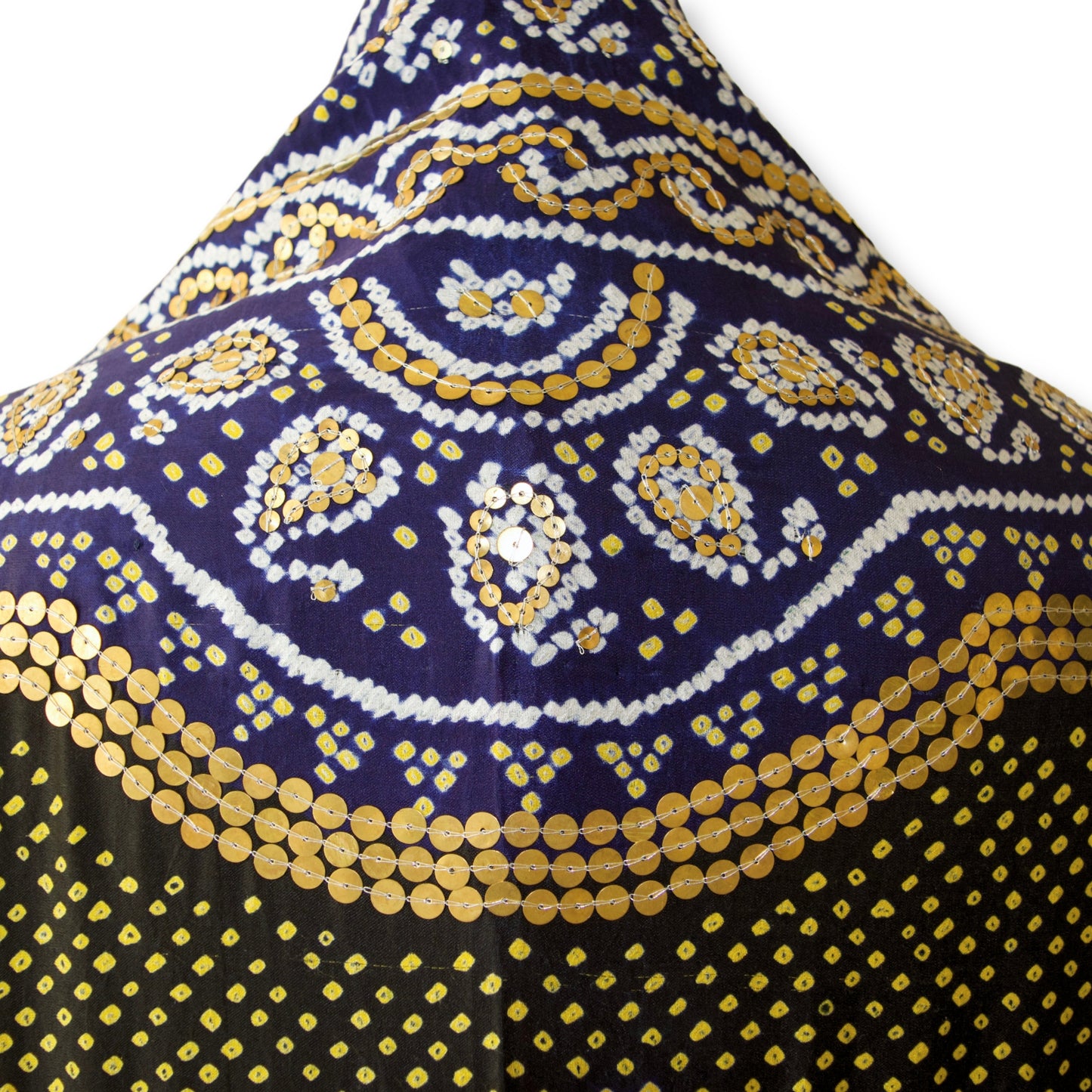 Minakshi - Bandhej metal sequence work dupatta