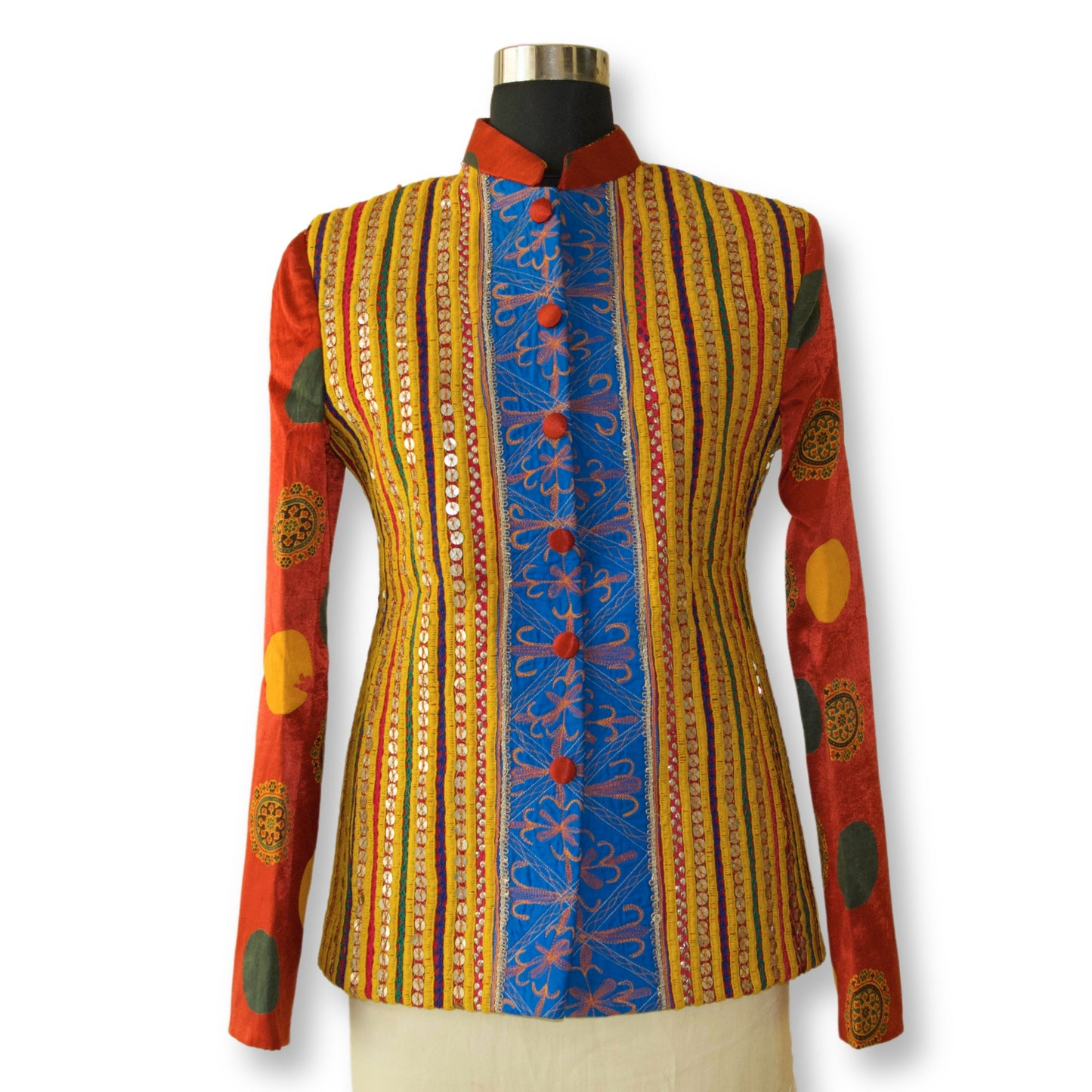 Vishwa - Ajarakh silk kutchi jacket