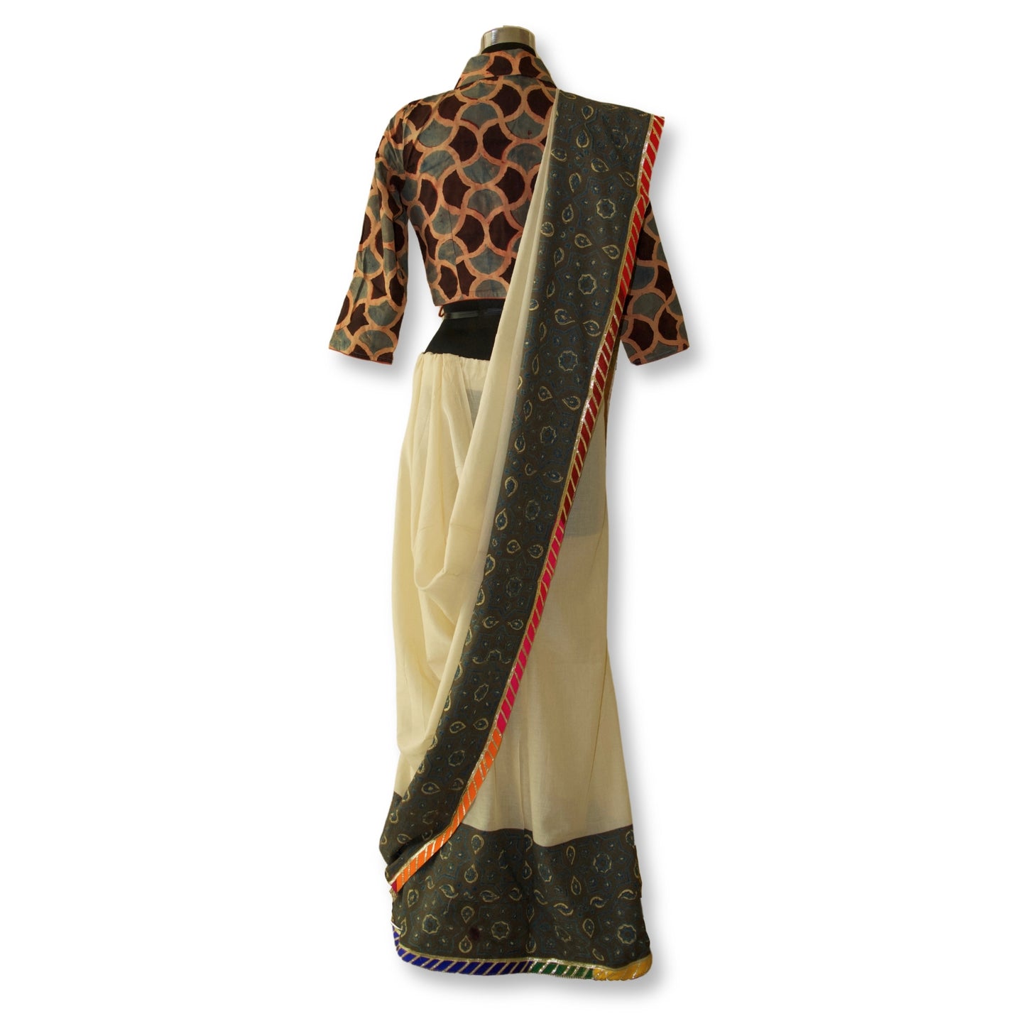 Hemal - Ajarakh mul cotton saree