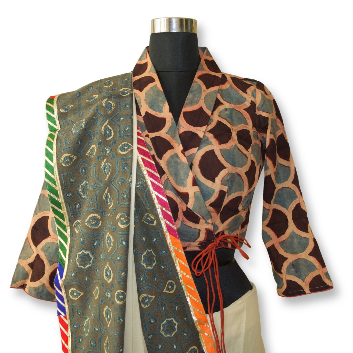 Hemal - Ajarakh mul cotton saree