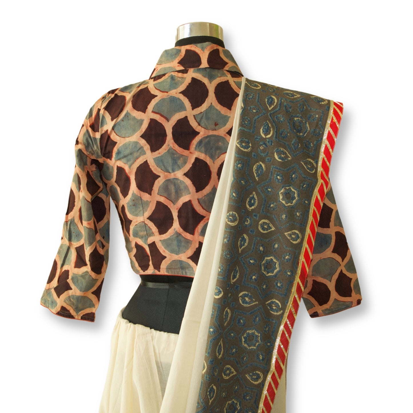 Hemal - Ajarakh mul cotton saree