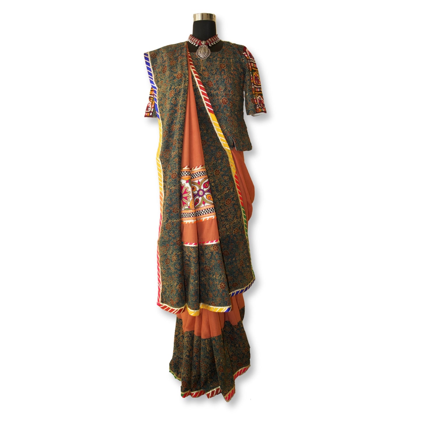 Mena - Ajarakh mul cotton saree