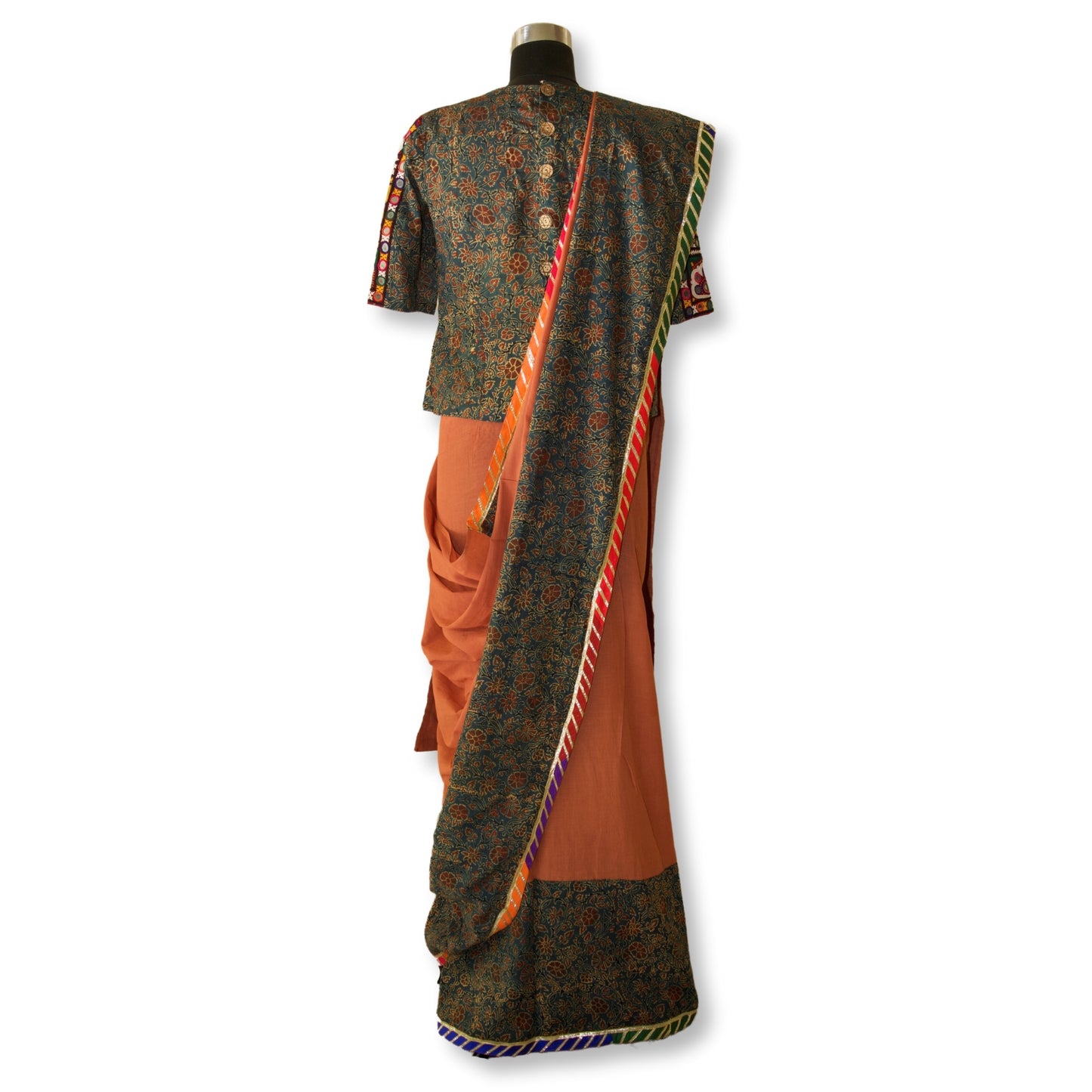 Mena - Ajarakh mul cotton saree