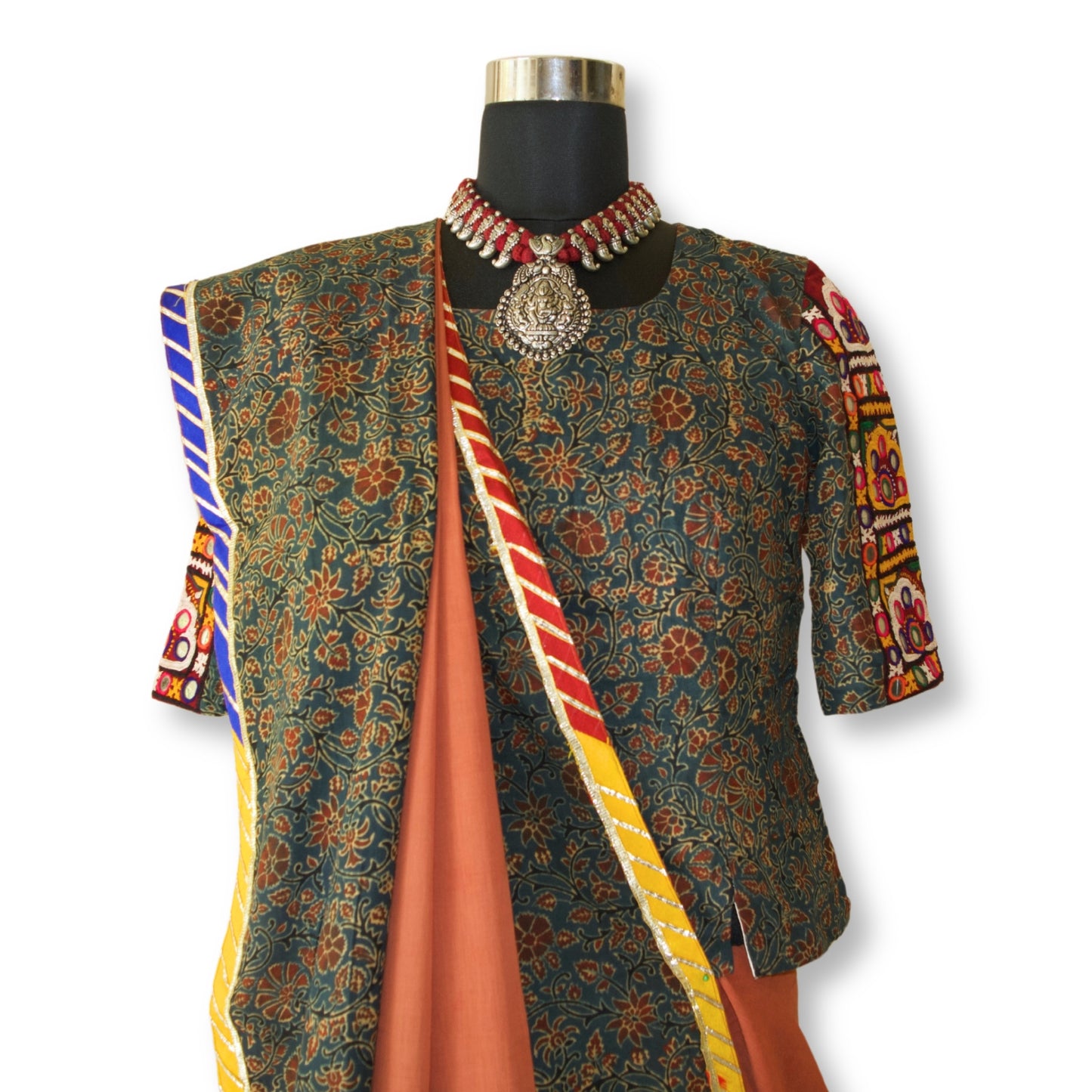 Mena - Ajarakh mul cotton saree
