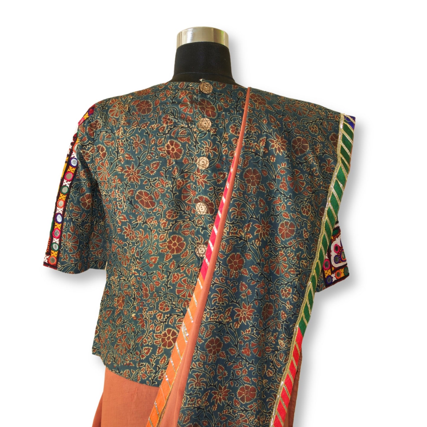 Mena - Ajarakh mul cotton saree