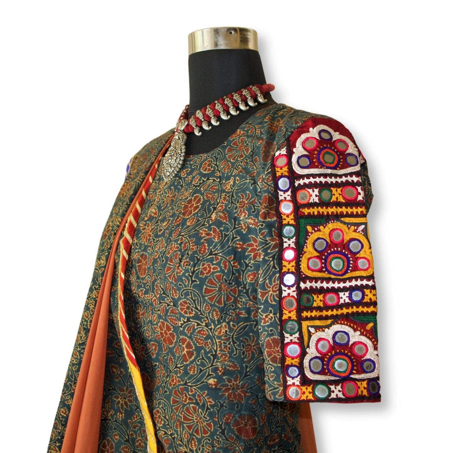 Mena - Ajarakh mul cotton saree