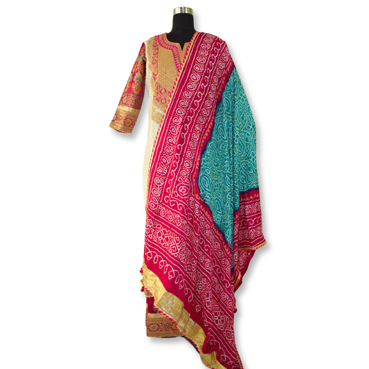 Sujata - Marodi with Kutchi Work Kurta Set