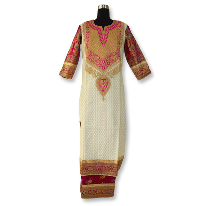 Sujata - Marodi with Kutchi Work Kurta Set