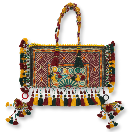 Bhumi - Antique Kutchi work hand bag